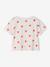 T-Shirt with Fancy Bow for Girls ecru+red+striped blue 