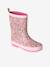 Printed Natural Rubber Wellies for Children, Designed for Autonomy printed blue+set pink 
