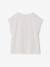 Animal print T-shirt for girls apricot+ecru+grey blue 