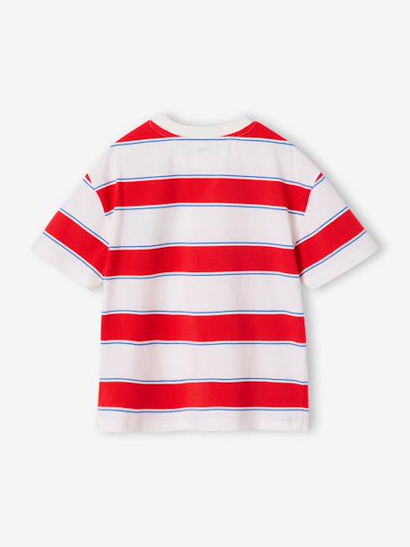 Striped boy's t-shirt striped red 