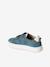 Leather Trainers with Hook-and-Loop Fasteners for Boys, Designed for Autonomy denim blue+navy blue+set blue+set green 