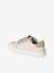 Trainers with Leather Hook-&-Loop Straps for Children ecru+navy blue+printed white+set white 