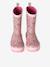 Printed Natural Rubber Wellies for Children, Designed for Autonomy printed blue+set pink 