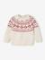 Baby Christmas jacquard jumper family capsule ecru 