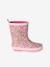 Printed Natural Rubber Wellies for Children, Designed for Autonomy printed blue+set pink 