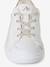Synthetic Trainers with Laces, for Girls printed white 