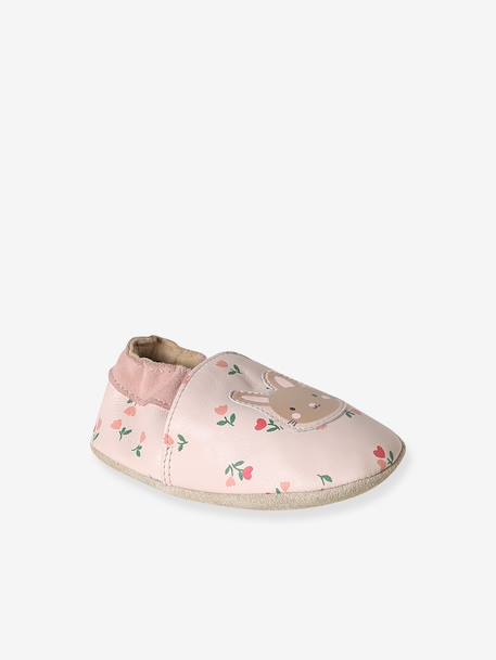 Supple Leather Shoes with Elastic, for Babies gold+night blue+old rose+printed pink+printed white+rosy+set pink 