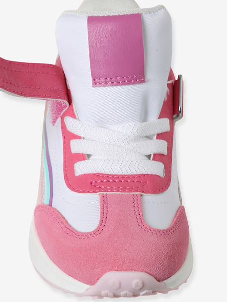 Elasticated Synthetic Trainers for Children set beige+set pink 