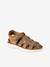 Leather Hook-&-Loop Sandals for Children camel 