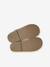 Girls' leather mary janes with touch-and-close fastening navy blue+white 
