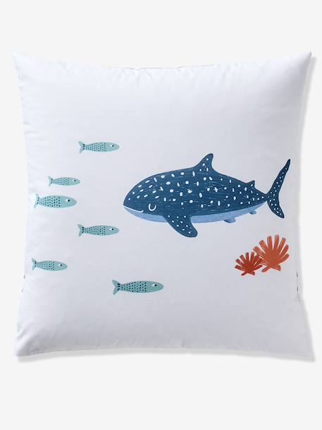 Duvet Cover & Pillowcase Set, SEASIDE printed white 