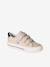 Synthetic trainers with touch 'n' close fastening for children ecru+navy blue 