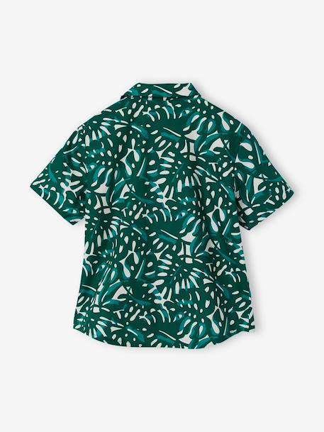 Boy's printed shirt printed green 
