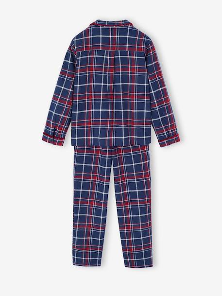 Flannel Pyjamas for Children, Christmas Family Capsule Collection, ENVIE DE FRAISE bordeaux red 