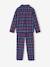 Flannel Pyjamas for Children, Christmas Family Capsule Collection, ENVIE DE FRAISE bordeaux red 