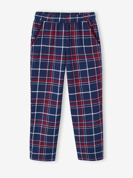 Flannel Pyjamas for Children, Christmas Family Capsule Collection, ENVIE DE FRAISE bordeaux red 