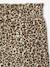 Wide-leg paperbag leopard print trousers for girls beige+chocolate+multicoloured+vanilla 
