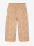 Wide-leg paperbag leopard print trousers for girls beige+chocolate+multicoloured+vanilla 