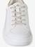 Synthetic Trainers for Girls printed white 