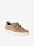 Leather Derby Shoes with Hook-&-Loop Straps for Boys 6529+beige+navy blue 