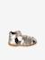 Leather Sandals for Baby Girls, Designed for First Steps gold+iridescent beige 