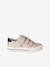 Synthetic trainers with touch 'n' close fastening for children ecru+navy blue 