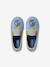 Elasticated Slippers in Canvas for Children striped blue 