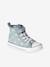 Synthetic high-top trainers for children denim blue 