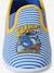 Elasticated Slippers in Canvas for Children striped blue 