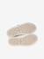 Girls' synthetic trainers with touch 'n' close fastening printed beige 