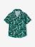 Boy's printed shirt printed green 