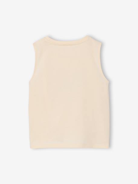 Printed T-Shirt for Girls anthracite+ecru 