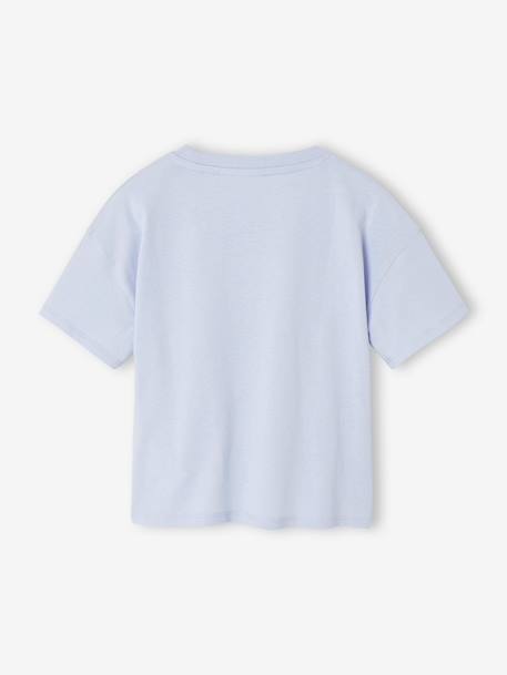 T-Shirt with FROZEN Sleeves, for Girls sky blue 