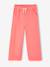 Wide-leg cotton muslin trousers grey green+rose 