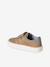 Leather Derby Shoes with Hook-&-Loop Straps for Boys 6529+beige+navy blue 