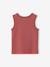 Printed 'California' Tank Top dusky pink+ecru 