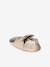 Elasticated Leather Slippers for Babies golden beige 