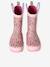 Printed Rubber Wellies for Children, Designed for Autonomy ecru+printed blue+set pink 
