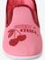 Elasticated Canvas Slippers for Children pale pink+printed pink+rose 