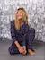 Flannel pyjamas for women - ENVIE DE FRAISE Christmas family capsule bordeaux red 