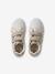 Hook-and-Loop Leather Trainers for Children, Designed for Autonomy ecru+navy blue+printed white 