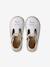 Girls' leather mary janes with touch-and-close fastening navy blue+white 