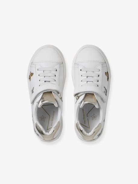 Low-Cut Leather Trainers for Children white 