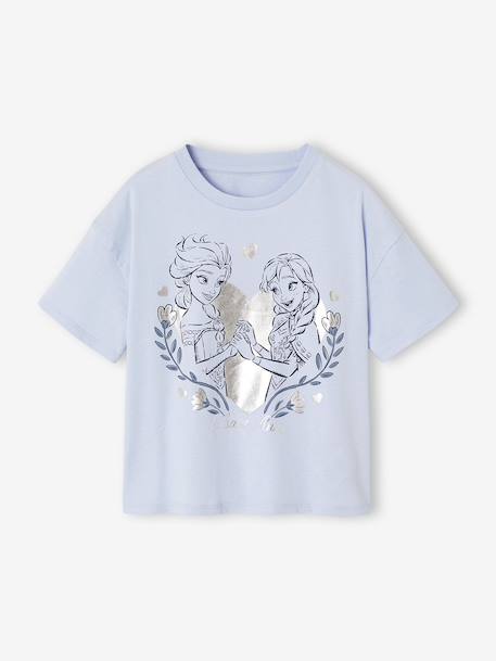T-Shirt with FROZEN Sleeves, for Girls sky blue 