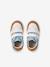 Leather trainers with hook and loop fasteners for babies set blue 