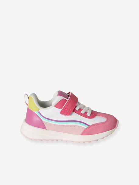 Elasticated Synthetic Trainers for Children set beige+set pink 