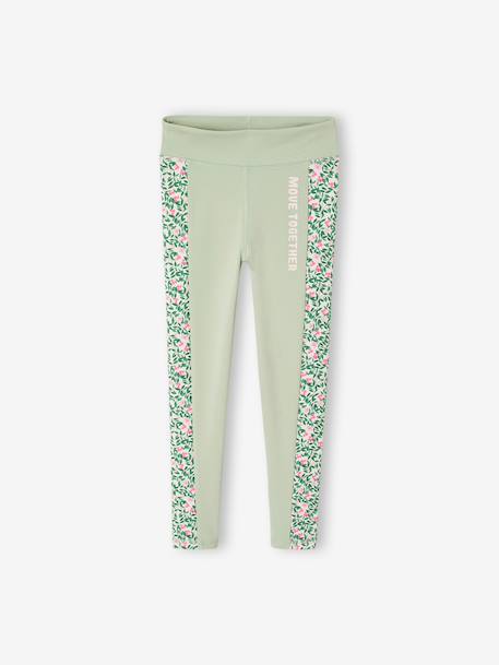 Graphic Sportswear Leggings for Girls rose+sage green 