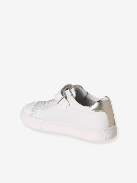 Low-Cut Leather Trainers for Children white 