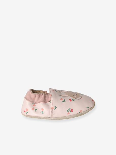Supple Leather Shoes with Elastic, for Babies gold+night blue+old rose+printed pink+printed white+rosy+set pink 