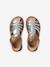 Leather buckle sandals for children gold 